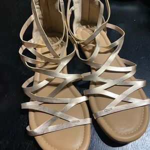 Torrid Rose Gold Gladiator Sandals - Size 9W